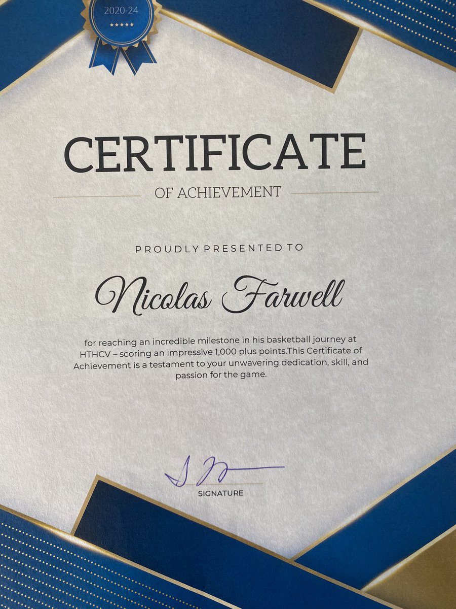 Blessed to have received this award from my school today!!