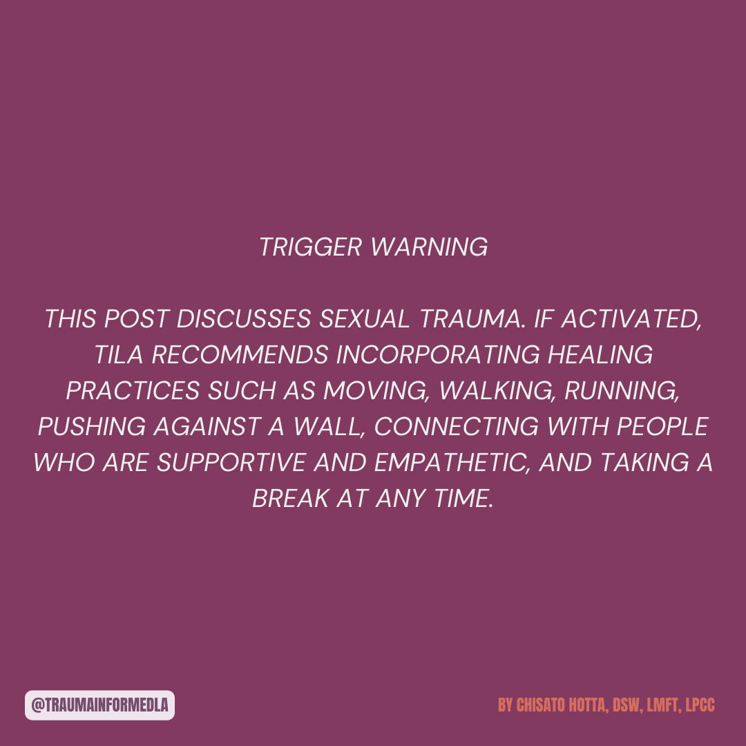 traumainformdla's tweet image. Happy Mindful Monday!! 💙

This week&apos;s powerful piece by Dr. Chisato Hotta focuses on the multiple layers of sexual assault.

Visit our website for more content
To view previous blog posts, visit our blog! 🌼

#traumainformedla #blogday