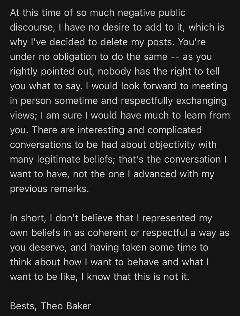 After a few days of this, I want to say something. For what it's worth, I took down my comments and apologized to Professor Jefferson two hours after sending them on Saturday. He sent back a very classy response today. I’m posting my email here and that’s the last I have to say.