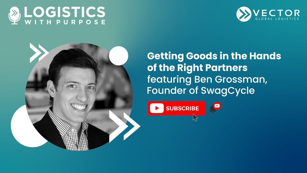 'Getting Goods in the Hands of the Right Partners featuring Ben Grossman, Founder of SwagCycle' - - #supplychain #tech #news buff.ly/3PgbTBv