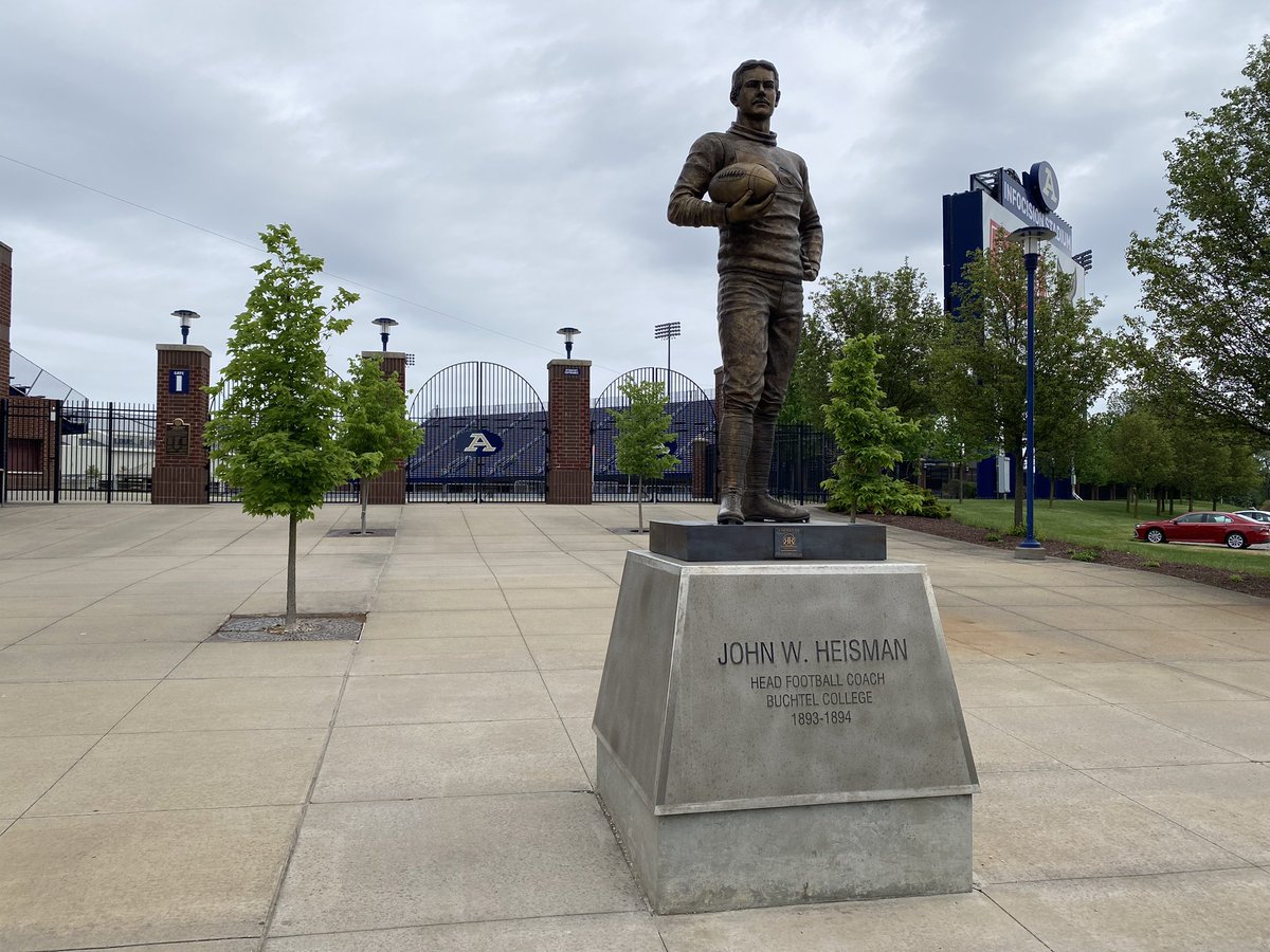 Zipped over to Akron Sunday afternoon to hear @philwickham, @PatTheBarrett and Benjamin William Hastings in concert. Then learned some interesting facts Monday on my tour of @uakron. Did you know the namesake of the Heisman Trophy once coached at the college that became Akron?