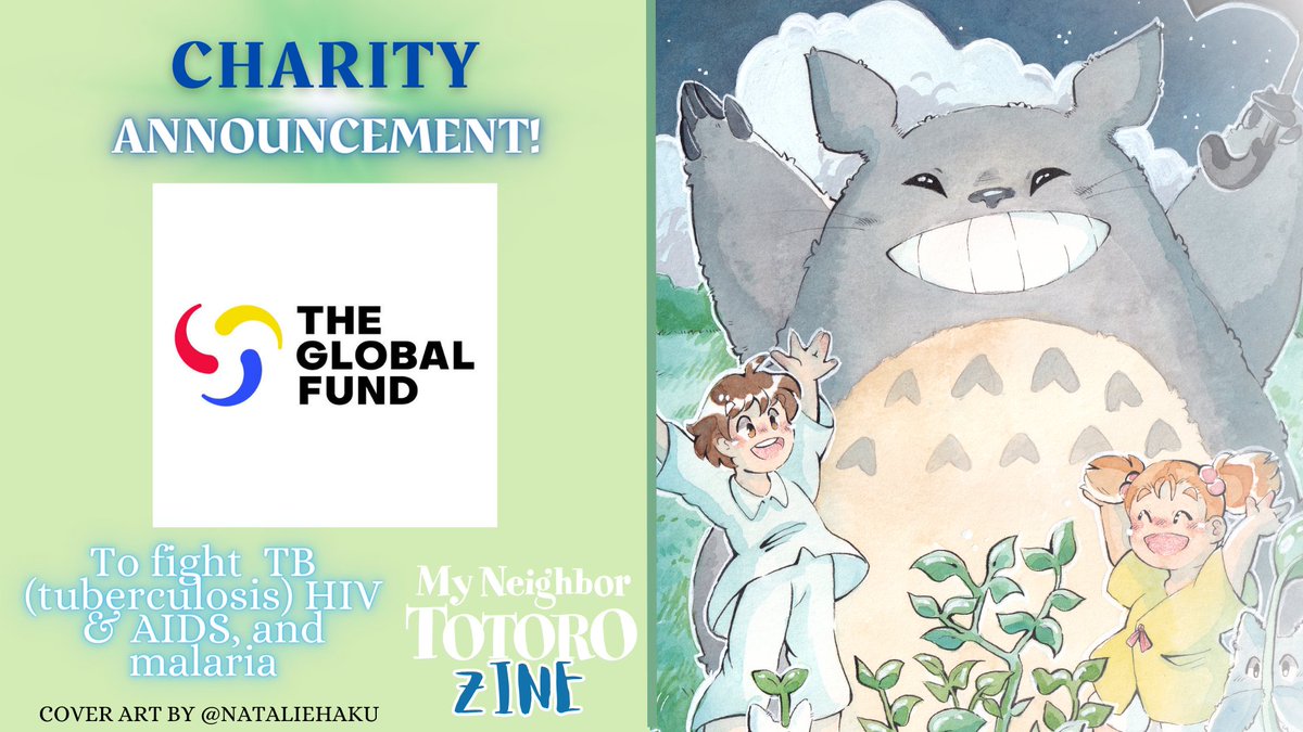 💚 CHARITY ANNOUNCEMENT! 💚

We are proud that all proceeds from this project will go towards The Global Fund @GlobalFund ✨

This amazing organisation helps fight HIV, AIDS, malaria, and TB — a disease that Hayao Miyazaki's own mother fought, and that Ms. Kusakabe fights 🩷