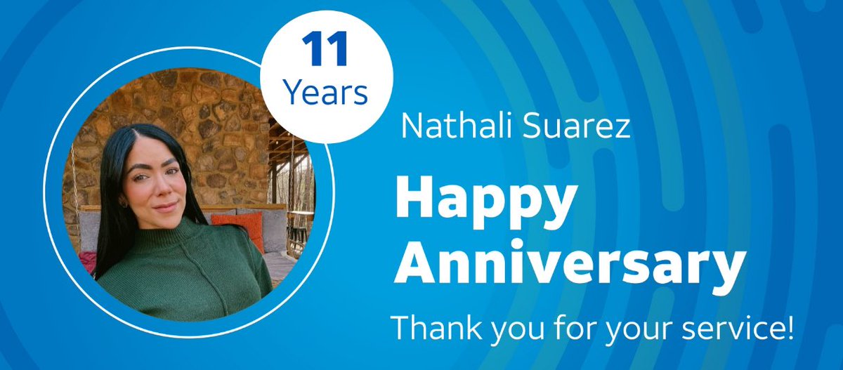 Congratulations to Nathali on your 11 years Service Anniversary with @ATT 🎉
Thanks for all your contributions 💙
@GarciaBeProud @LifeAtATT  #ERT #LifeAtAtt @dauntfav @cbs4real
