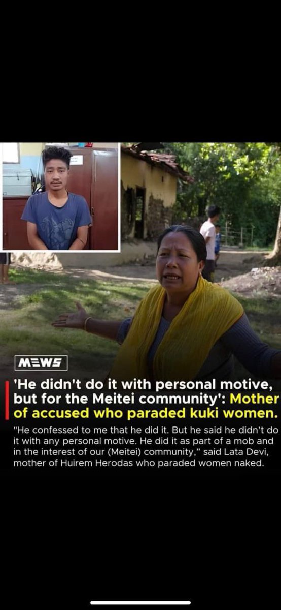 @SaffronSunanda What would you do to him? He was the lead in parading #KukiZo tribal women of Manipur ? Read it and tell me what punishment should be given to him? #ManipurViolence #Meitei_Hindu Atrocities