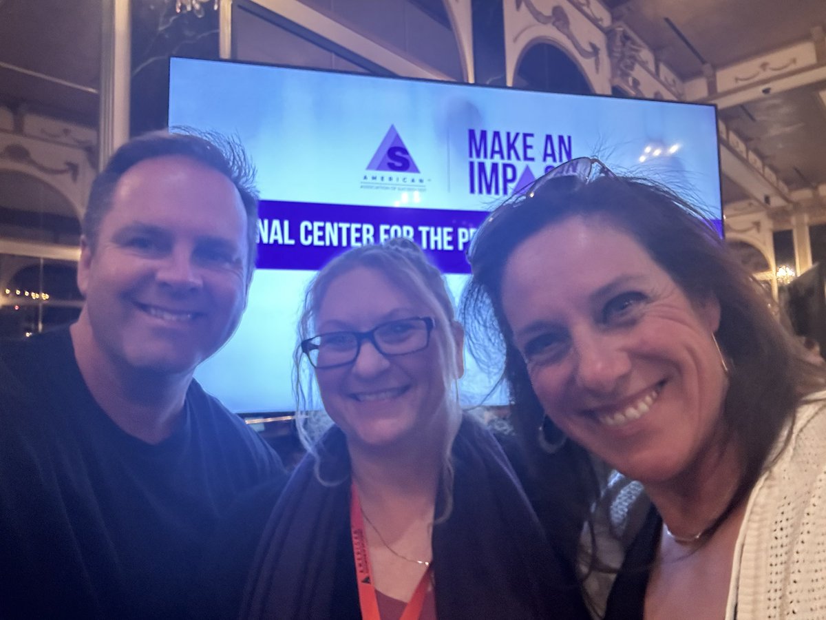 @AASuicidology CEO Leeann Sherman is doing a great job, looking after members, supporters and advocating for the field. Great to introduce her to our @Living_Works Suicide Prevention Manager - Canada, @beth_kelln before they both head to @CASP_CA in Vancouver next month. #AAS24