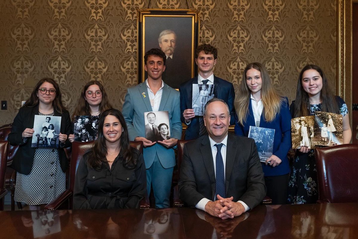 On Yom HaShoah, I invited college students who are descendants of Holocaust survivors to the White House to share their ancestors’ stories. Never forget and never again.