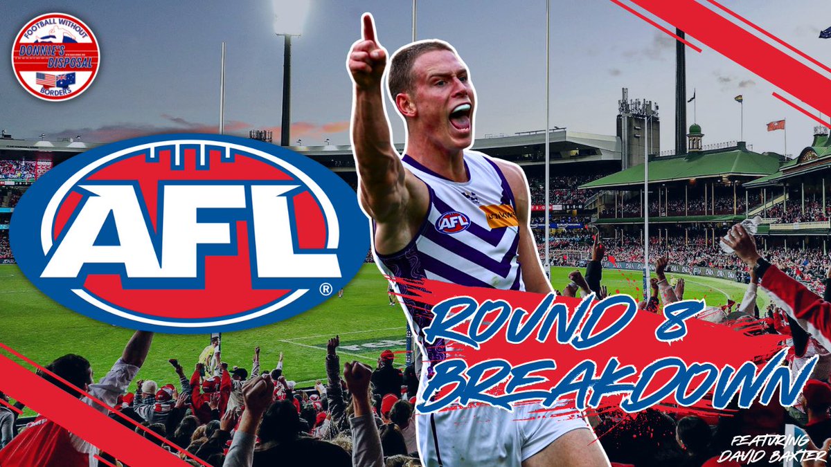 Here it is, my @AFL Round 8 Review! Today, I sit down with @TRUEBLOODSPODDY co-host, Deebz, to discuss all things Round 8. Hope you enjoy our chat! #AFL #DonniesDisposal 

youtu.be/5Cy1SmVvzHY?si…