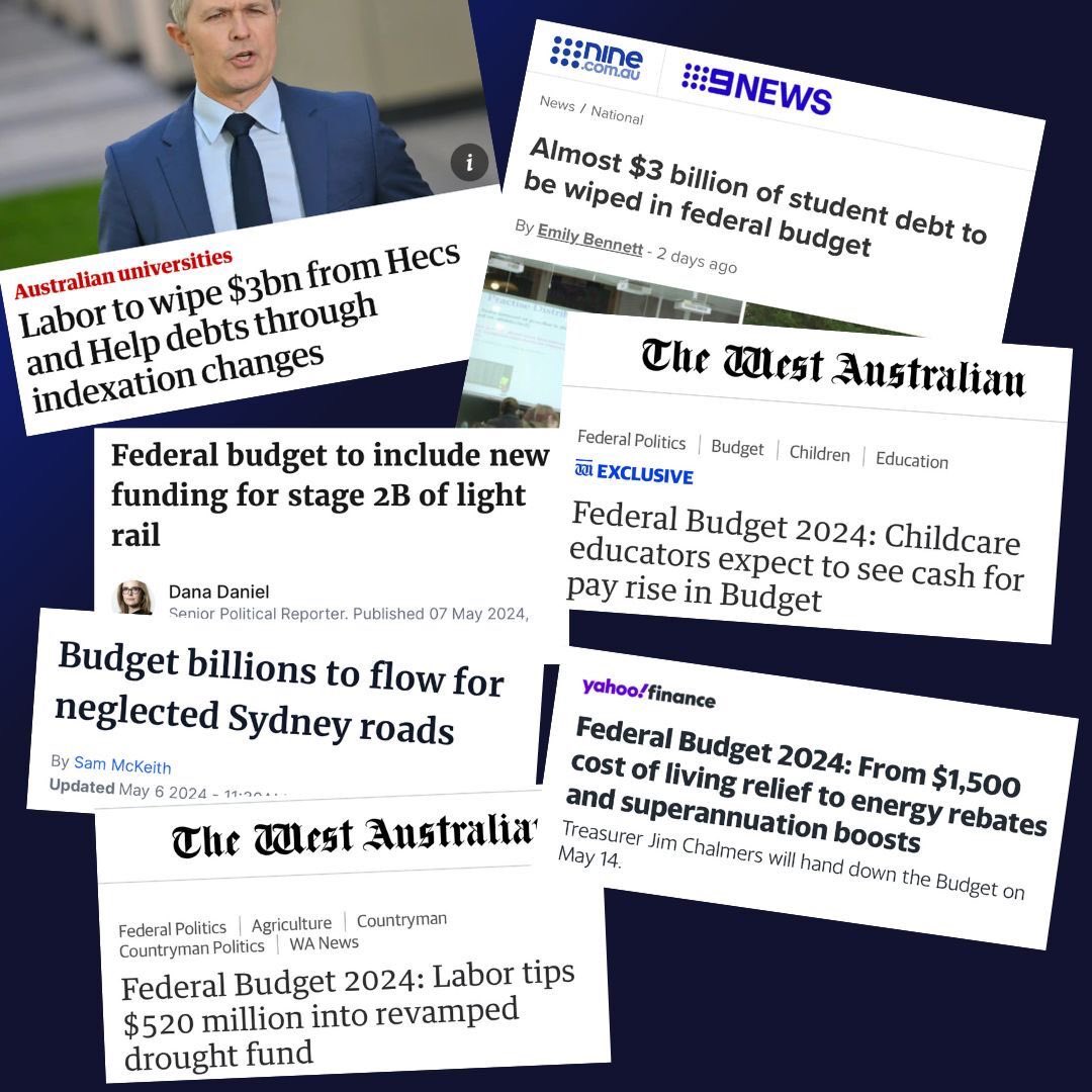 One of the most common phrases from any Govt leading up to budget is 'I won't pre-empt what's in the budget' At the same time they furiously release daily drip feeds of positive things in the budget. What I think they really mean is they won't confirm what's not in the budget.