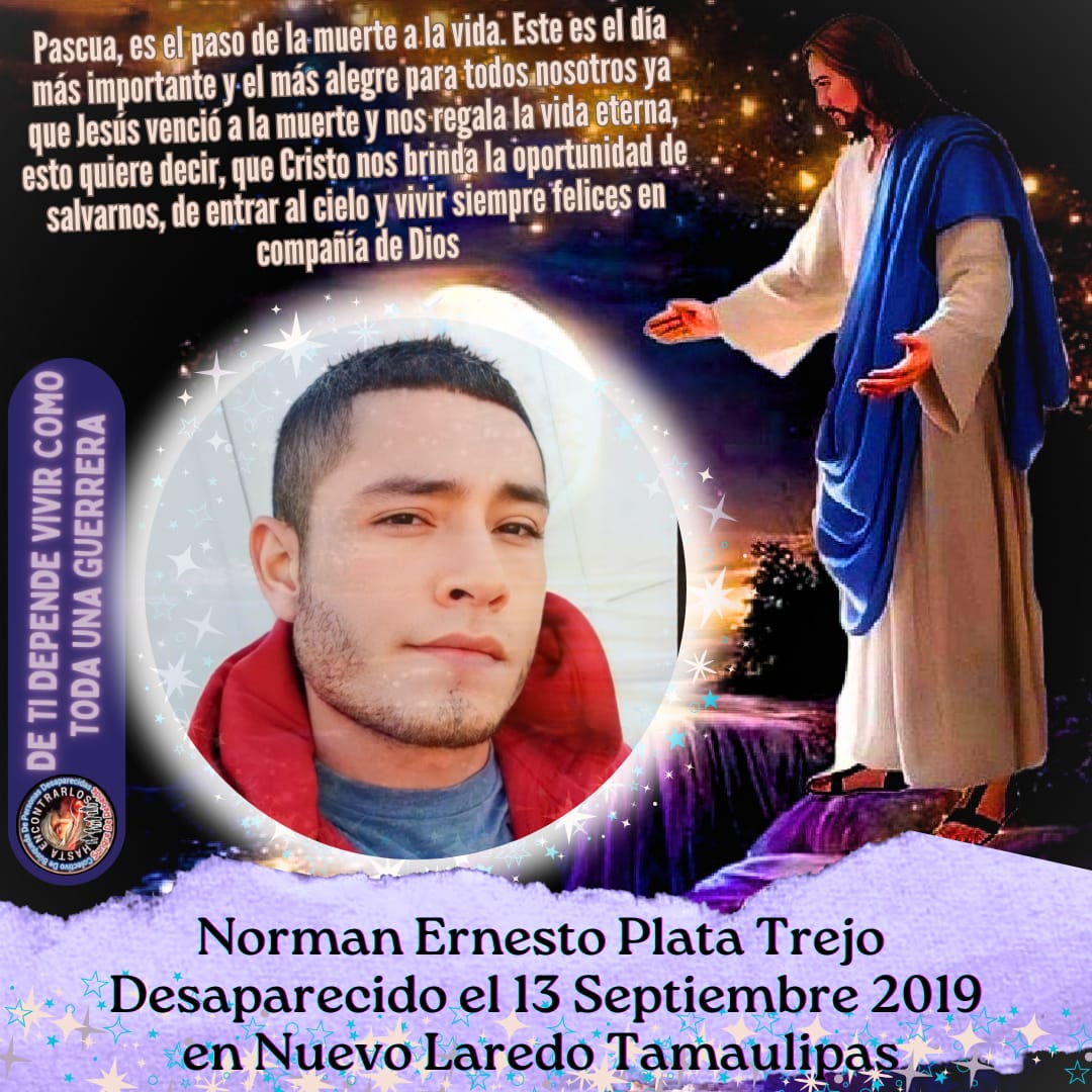 #TeBuscamosNormanErnestoPlataTrejo
#Desaparecido el 13/09/2019
En #NuevoLaredo #Tamaulipas #México 🇲🇽
Vía @SeleneA50115504 
#RTsSolidarios 
@sangrederebelde