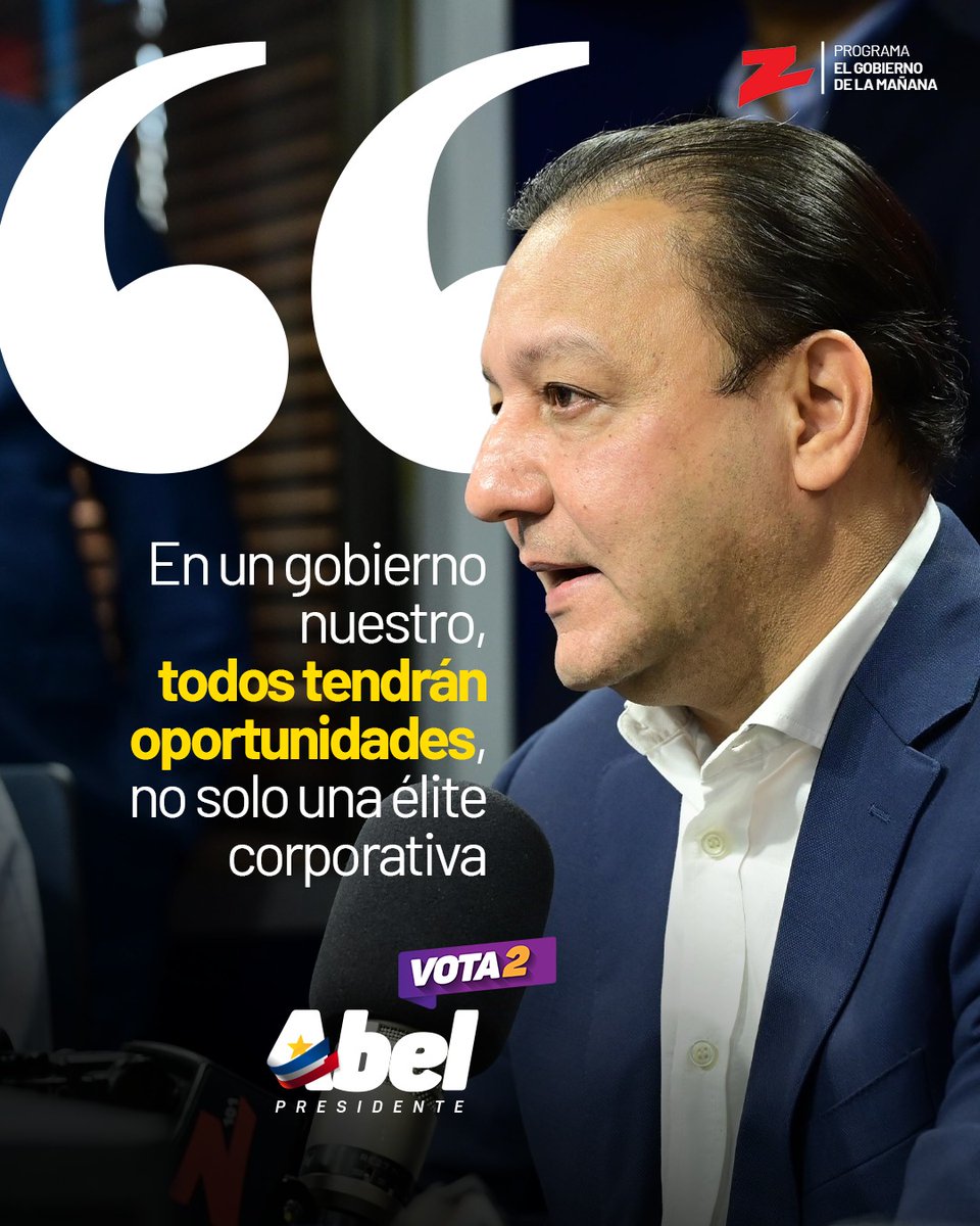 #AbelMartínez | En un gobierno nuestro, todos tendrán oportunidades, no solo una élite corporativa.

#AbelEscuchaLaGente
#TrabajarConCorazón