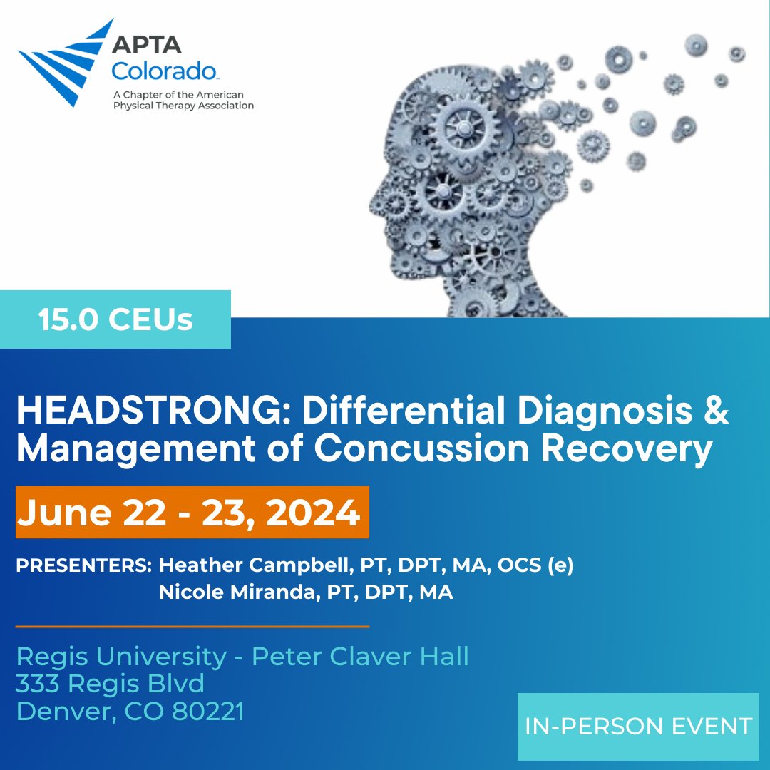 You have choices - why take THIS course? There is no easy formula for helping people manage their concussion recoveries. However, logical clinical reasoning drives an organized approach. Click here for more info & to register: loom.ly/QBsT5Ls