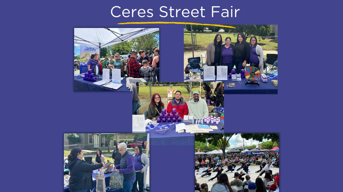 What a treat to see everyone who stopped by our booth this weekend! Despite a rainy start, the sun came out and so did you. It was extra fun seeing the karate demonstration by Ceres Karate too. #ValleyFirstCreditUnion #CeresKarate #SmallBusiness #CeresStreetFair2024