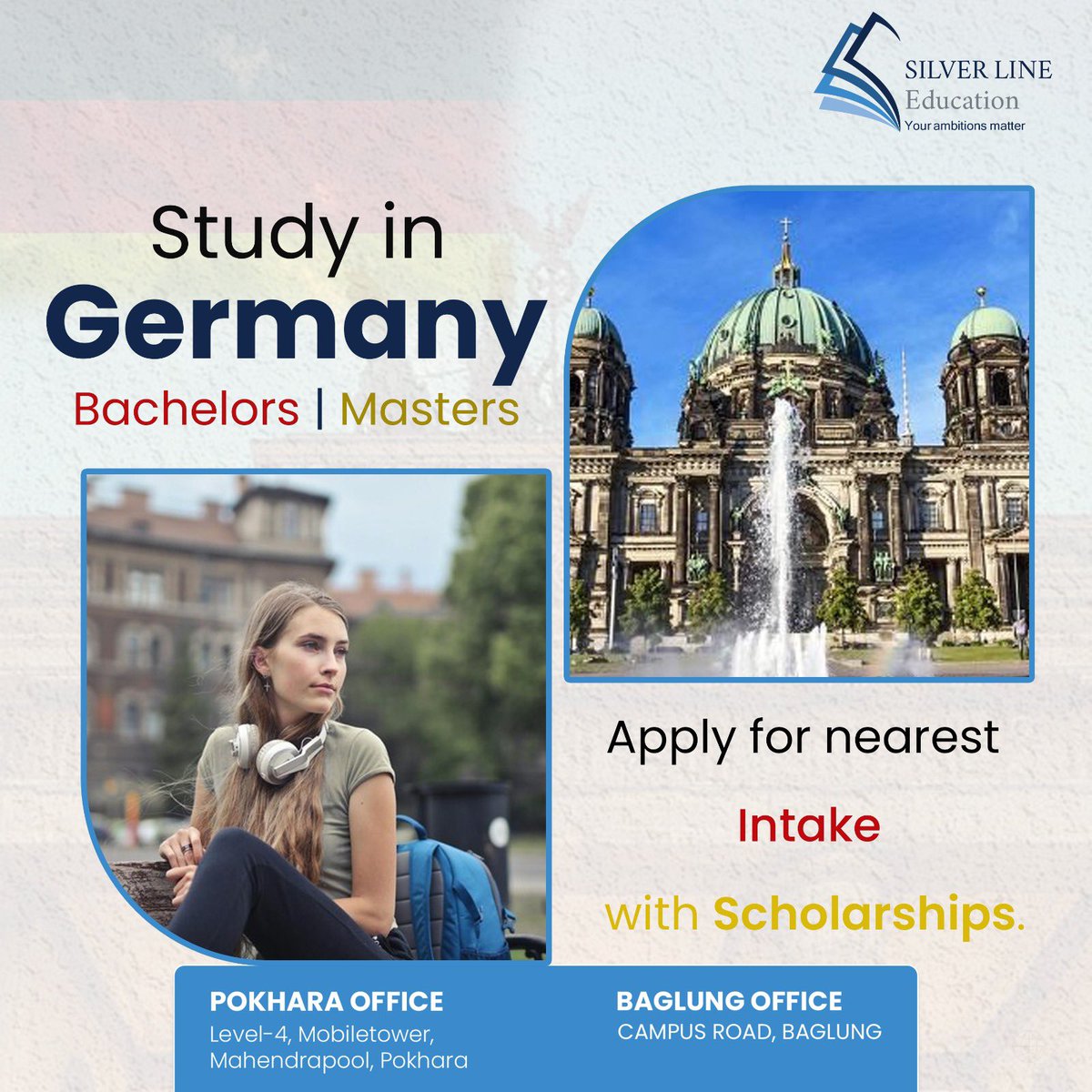 Study in Germany!!!
Apply for August Intake
Scholarships are available