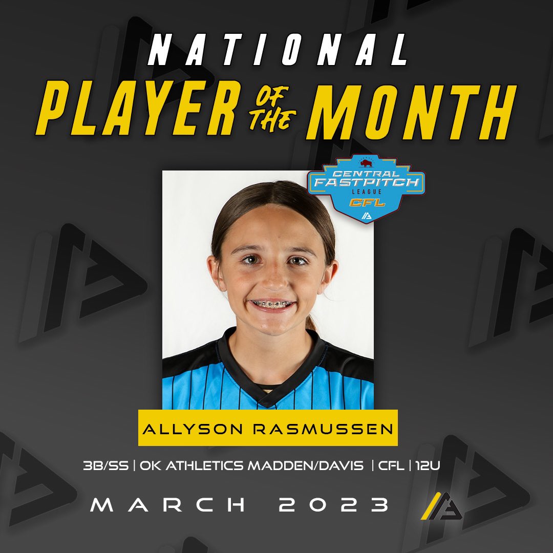 ICYMI - Congratulations to our March National Players and Pitchers of the Month!  @TxBombersFlores @Natalie_Malvaiz @kate_brennan3 @EC05Bilz @ElliePierce2008 @08AthleticsNat