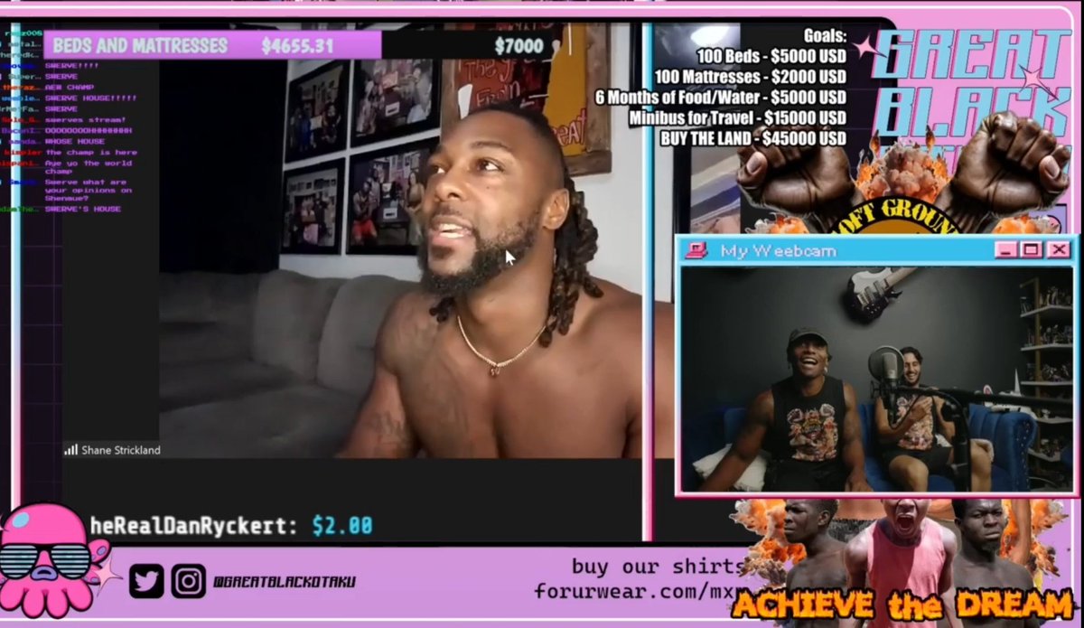 #AEW Champ @swerveconfident has joined the @SGWug #AchieveTheDream donation stream!