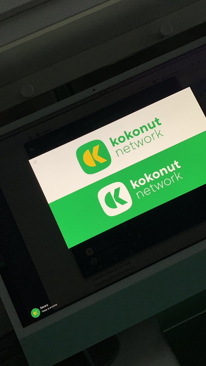 When the CTO is also the brand manager & decides to unify the brands with the same ISOTYPE for the @KokonutFDN and the Network. The original branding for @KokonutNetwork was inspired by a to-be-launched coconut coin; probably something to bring back at a later date. 🌱💚🌴