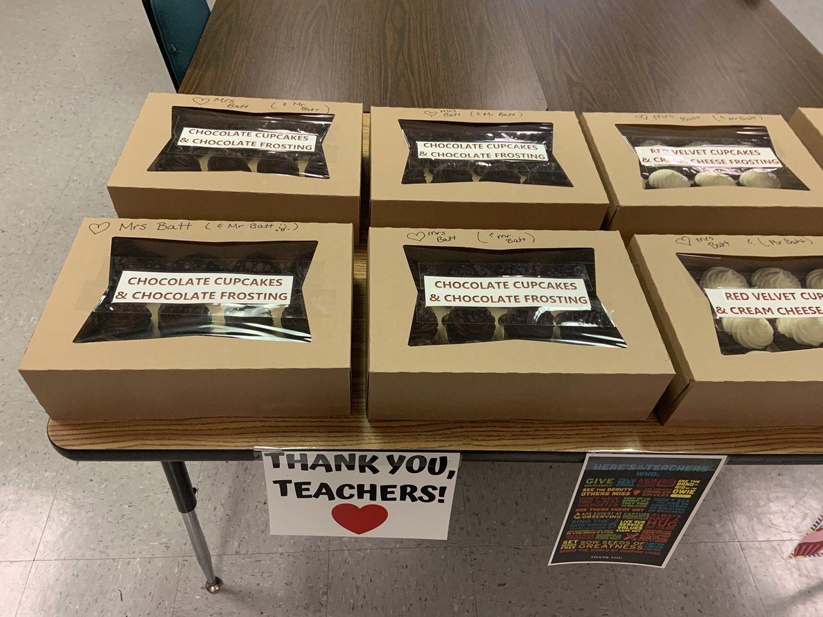 Staff Appreciation Week Day One: Coffee Truck from PTO, Cupcakes from a staff member, Honeybaked Ham lunches, and our April Lifesaver Award winner named (Congrats Ms. Shumpert)! Man, what  great start to the week!