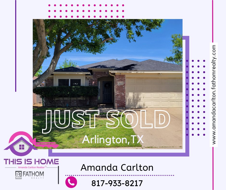 This home closed on Friday!   I am so happy for my clients.  They have now sold their very first home and have moved into their dream home! I enjoyed helping them in both transactions. #buyingandsellingdfw #thisishome #justsold #dfwrealtor