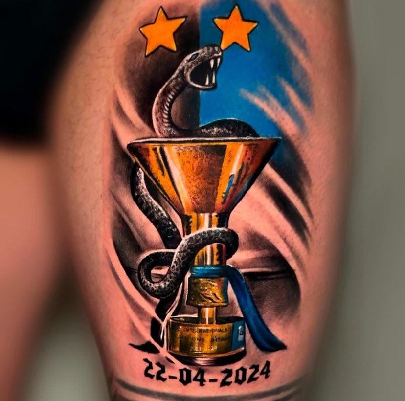 Dimarco’s new tattoo ⭐️⭐️ eucup.com/653169/ #FCInternazionaleMilano #FcInterMilan #Football #InterMilan #ItalianFootball #Italy #SerieA #Soccer