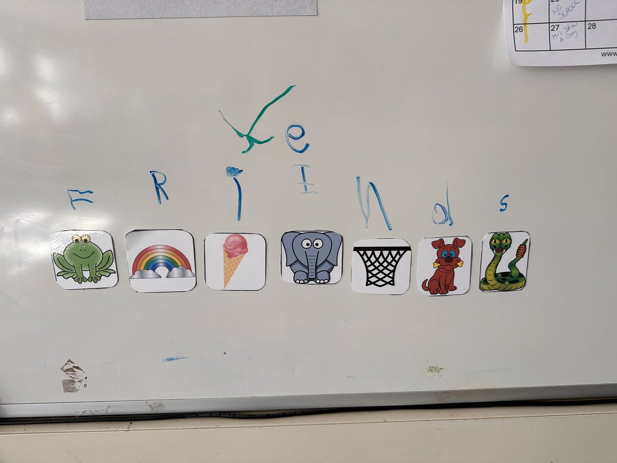 This one was a tricky one.  What is the first letter of each picture? #Kindergarten #coding