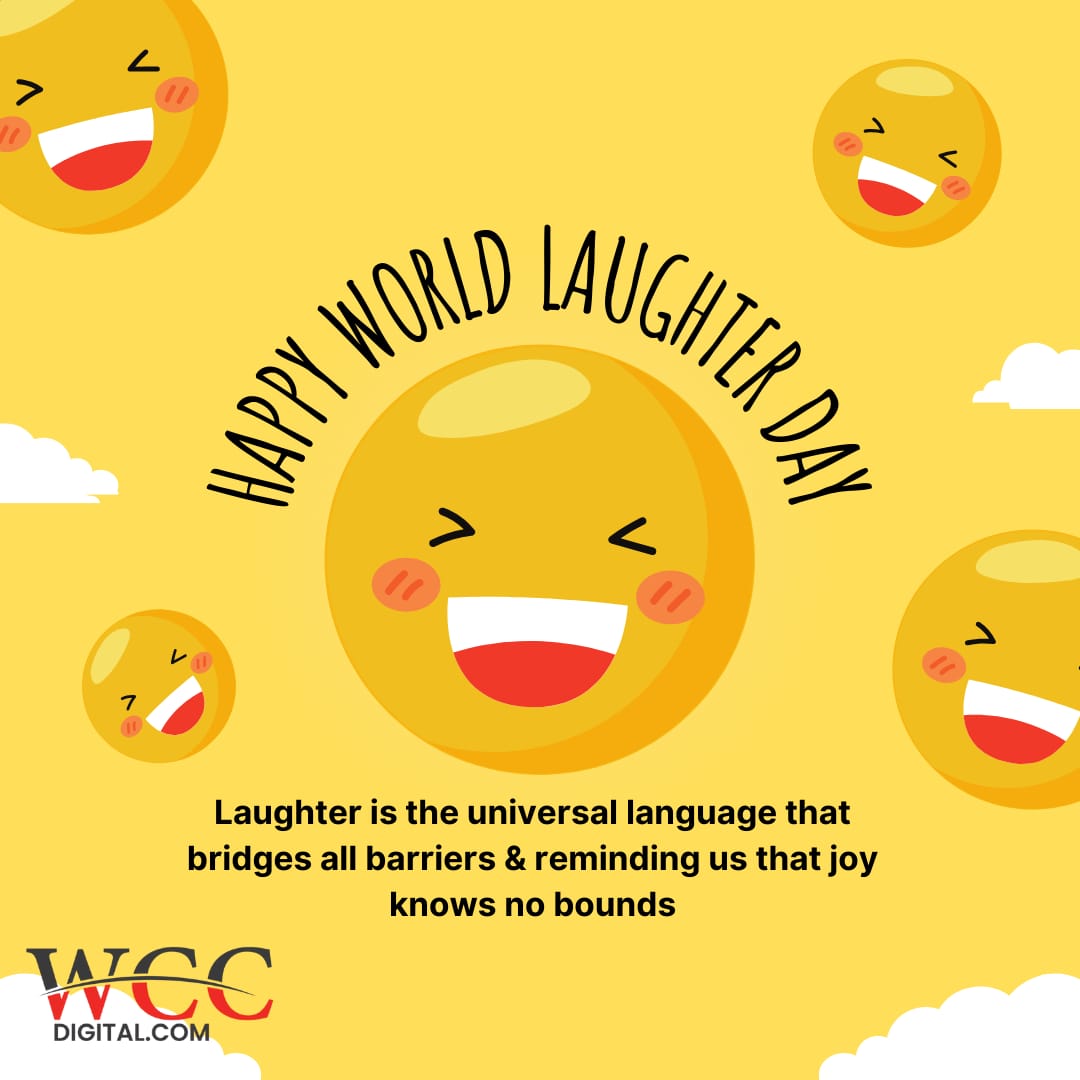 Laughter is contagious, so let's spread some joy today! 😄 Happy World Laughter Day! Let's celebrate the power of laughter to brighten our days & connect us all. Remember to share a smile, a joke, or a funny memory with someone today! 🌟 

#WorldLaughterDay #KeepLaughing