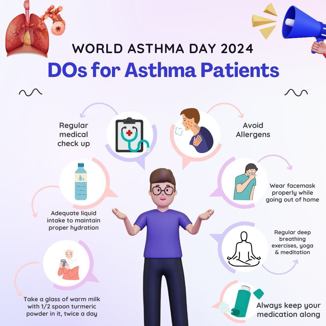 Saint MSG explains the secret of fitness which is easy to follow & can get anyone the desired physical & mental health.He advises walking, yoga & meditation in daily routine that strengthen overall health. #WorldAsthmaDay #WorldAsthmaDay2024