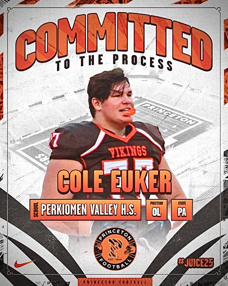 COMMITTED to the admissions process at Princeton University!! Huge thanks to everyone that helped support me through this journey. I could not ask for better family, friends, and coaches to be surrounded with. Please respect my decision. @pv_vikingfb @CoachJoeKoKo @PrincetonFTBL