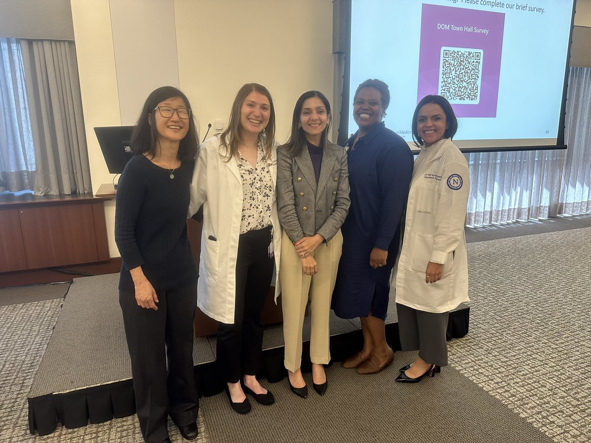 What an amazing lineup of panelists for our inaugural @NU_IntMed #DOM forum: ‘Leading with Equity’ covering education, clinical care & research 🔬 🙏 to our awesome #vicechair for D&I Dr. Muriel Jean- Jacques for organizing! 💜 #inspired #patientsfirst