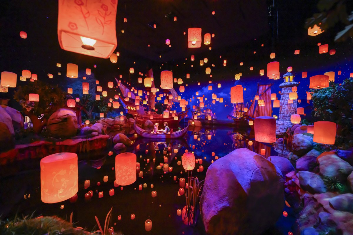 ScottGustin's tweet photo. NEW: Disney released more photos of Rapunzel’s Lantern Festival, the new attraction in Fantasy Springs at Tokyo DisneySea. More photos in thread: https://t.co/PFJqL7Ie4u