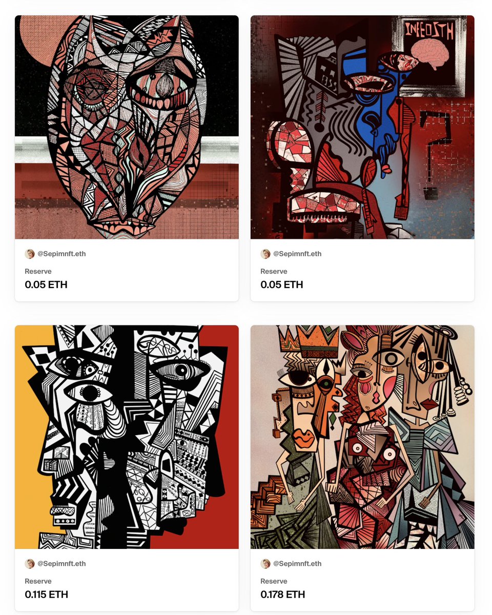 Collection:NFTtwilight by Sepidm 29Artworks 21Collectors just4 pieces toSOLD OUT Total sales in this collection 2.42 ETH on FND My dear Collectors I will accept your kind offers @suparno67 @Sneketoshi @jawniest @PhoenixCrypto7 @BuyOnTheDip_ @madam_selkie @FerCaggianoArt