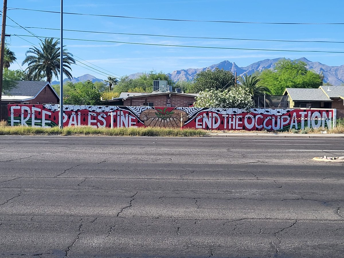 'Free Palestine, End the Occupation' Seen in Tuscon, Arizona