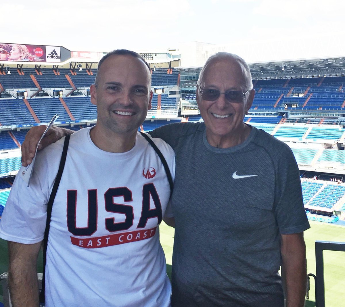 USA’s 2024 Greece Roster soon to be released! Photo of Director Guy Rancourt and Hall of Fame Coach Larry Brown from USA’s Spain event.