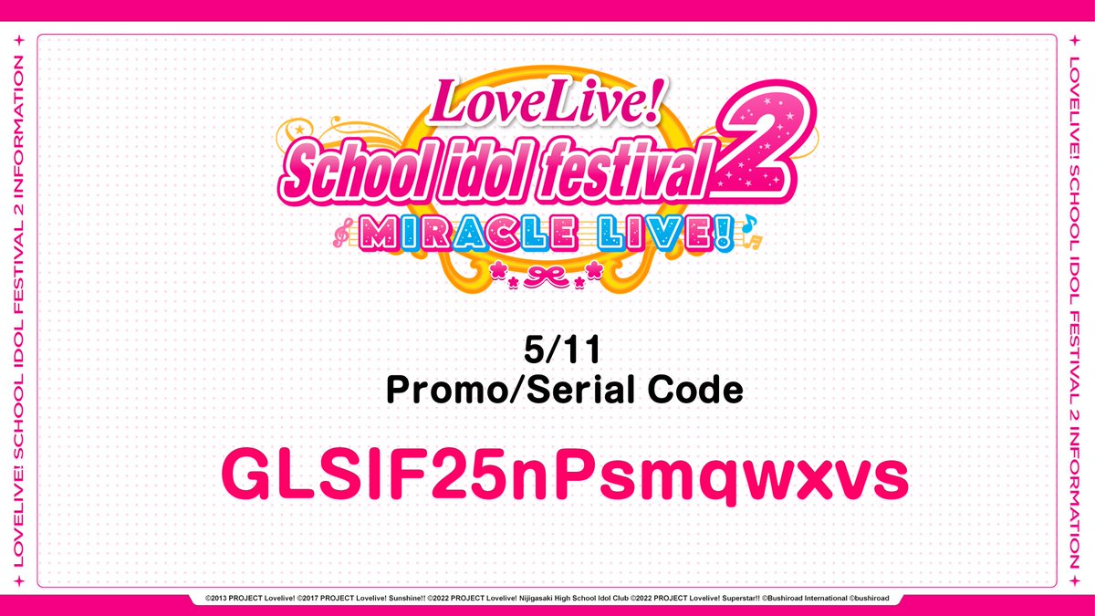 Sharing many many 🩷🩷🩷🩷🩷🩷 with you~

PLAY NOW
iOS: apps.apple.com/us/app/love-li…
Google: play.google.com/store/apps/det…

#lovelive
#SIF2
#Freegifts