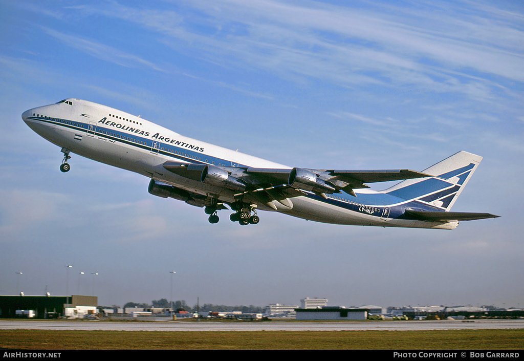 Boeing 747-200 de Aerolíneas Argentinas despegando de Miami 🇺🇸 1983