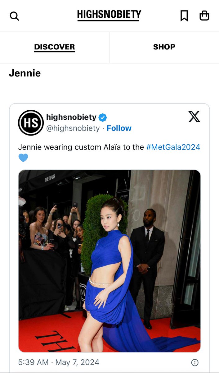 jennie’s listed as one of the best dressers at 2024 met gala according to rolling stone, vogue, cosmopolitan, and highsnobiety 🫶🏼

JENNIE AT MET GALA 
#JENNIE #MetGala #MetGala2024