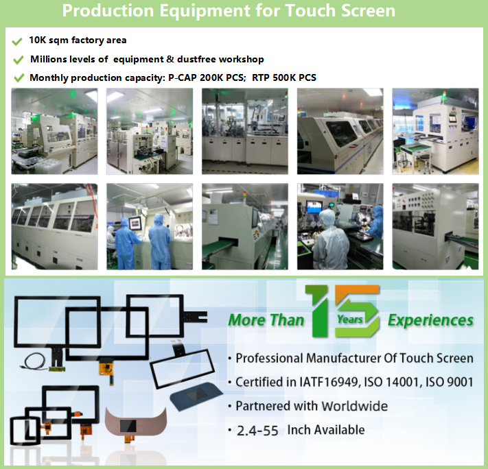 Hi guys, we make PCAP touch 2.4''-55''& RTP 2''-21.5'', lcd control board, TFT LCD Panel. Contact me get product catalog.
#PCAP #RTP #LCDDISPLAY #LCM #TFTLCD