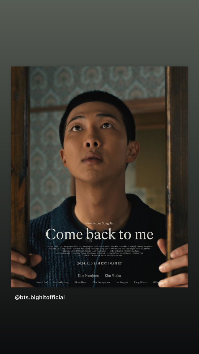 rpwprpwprpwp IG Stories shared the ‘Come back to me’ posters #Comebacktome