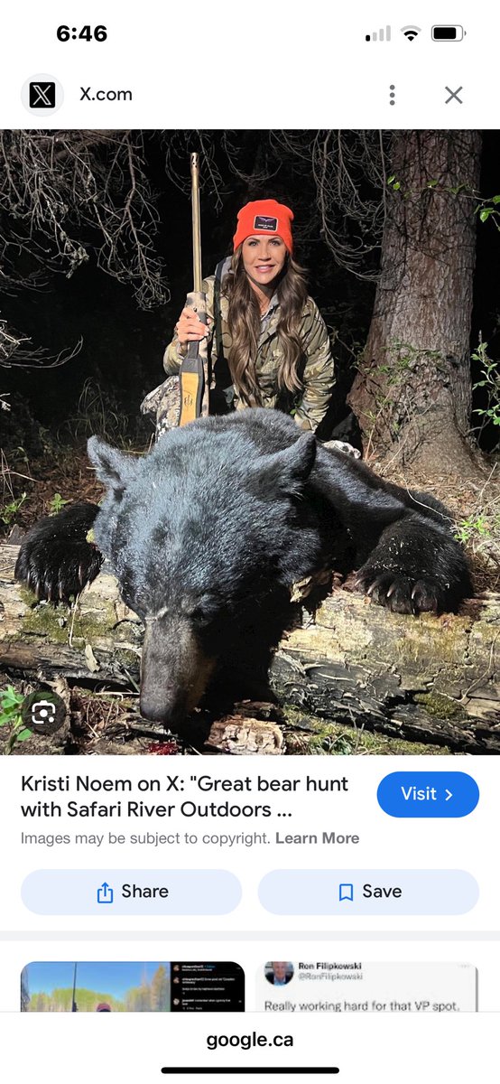 You came to 🇨🇦 just to shoot one our black bears. Didn’t eat the meat or donate it. Just killed it. As a trauma therapist-you are the textbook definition of a “sociopath.” Resign. 🪶😡💔