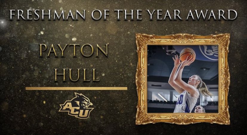 Congratulations to Payton Hull for earning Female Freshman Of the Year Award! #GoWildcats