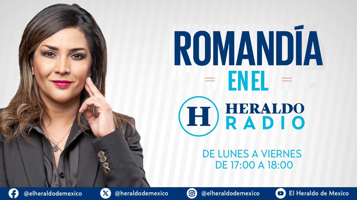 #AHORA | Esto es lo más relevante de Romandía en #ElHeraldoRadio con Sandra Romandía Vega (@Sandra_Romandia) Escúchalo por el 98.5 de FM en la CDMX 📻👌🏻 #EnVivo 👉 dai.ly/x7yjds2