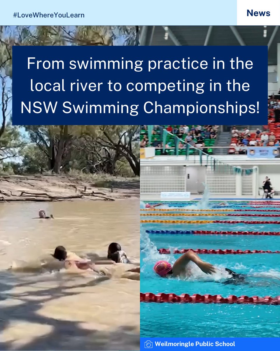 Imagine going from swimming practice in the local river to competing in the NSW PSSA Swimming Championships. 😮 That’s exactly what happened to these Weilmoringle Public School students. Read the full story here 👉 education.nsw.gov.au/news/latest-ne…