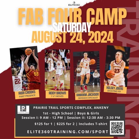 A full day of hoops led by @AudiCrooks @Addy_Brown24 @kelseyjoens @a_jackson2205. Oh Buddy! ❤️💛 Different skill sets but same championship mindset & energy. Gym will be ROCKING August 24! 🏀 Fab Four, let’s go! 👊🏽 @Elite360Train