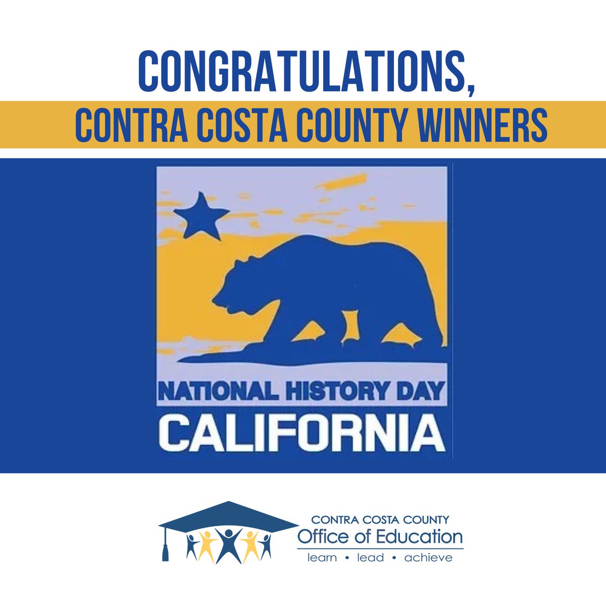NDH Awards 🏆Four Contra Costa County students received awards at the California National Day of History competition. 🌟 Three Dougherty Valley High School students clinched Champion awards. 🏅An Athenian School student received The Stephenson Family Award for Sports History.