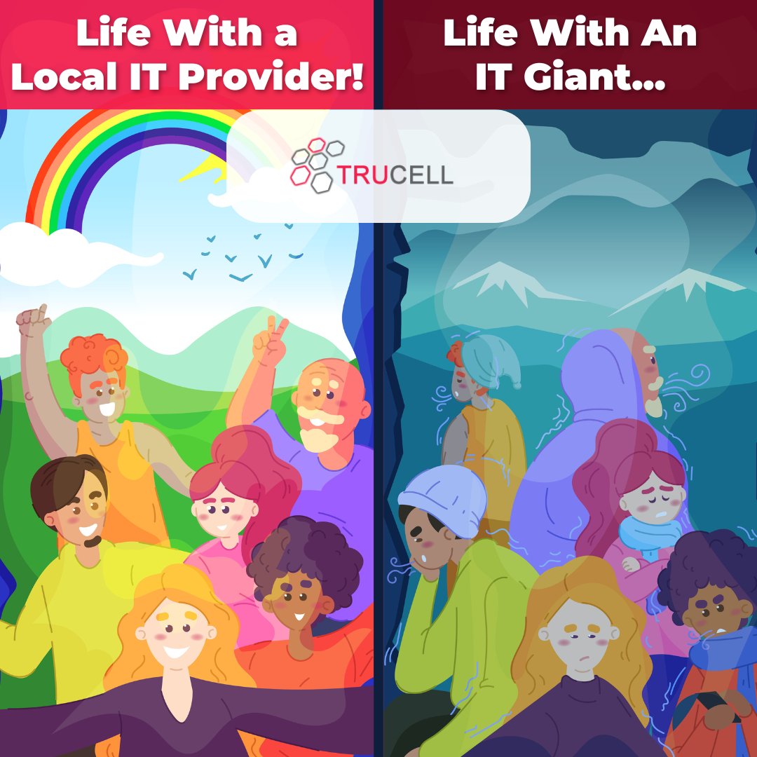 Experience the joy of personalized care with a local IT provider! Say goodbye to the icy grip of impersonal service from IT giants by working with Trucell.

#PersonalizedCare #LocalITProvider #TrucellExperience #CustomizedService #TechSupport #ITSolution #CustomerFirst #SupportL