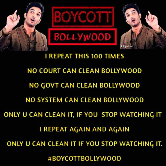Killerwood Nexus is exposed to the world after Sushant's brutal murder.

People around the world joined hands against this nexus.

#BoycottBollywood is a revolution

@CBIHeadquarters @arjunrammeghwal @PMOIndia @HMOIndia

Sushant Predicted BW Collapse
#JusticeForSushantSinghRajput