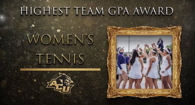 Congratulations to Women's Tennis for earning the Highest Team GPA Award! #GoWildcats