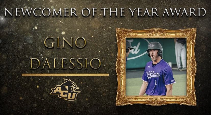Congratulations to Gino D'Alessio for earning Male Newcomer Of the Year Award! #GoWildcats