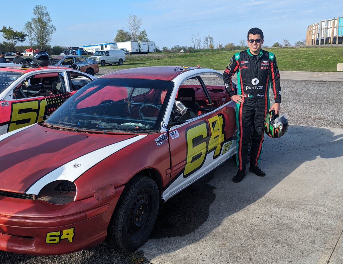 EffendiRacing's tweet photo. Great first experience of Stock Car Racing at Flamborough Speedway with BT Racing 

Thanks to all the partners and sponsors especially @purevpncom for making this possible.

#stockcarracing #purestock #flamboroughspeedway #purestockracing #ontarioracing #purevpn https://t.co/nIt21gcGrW