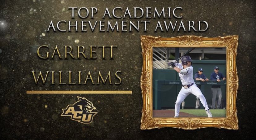 Congratulations to Garrett Williams for earning the Male Top Academic Achievement Award! #GoWildcats