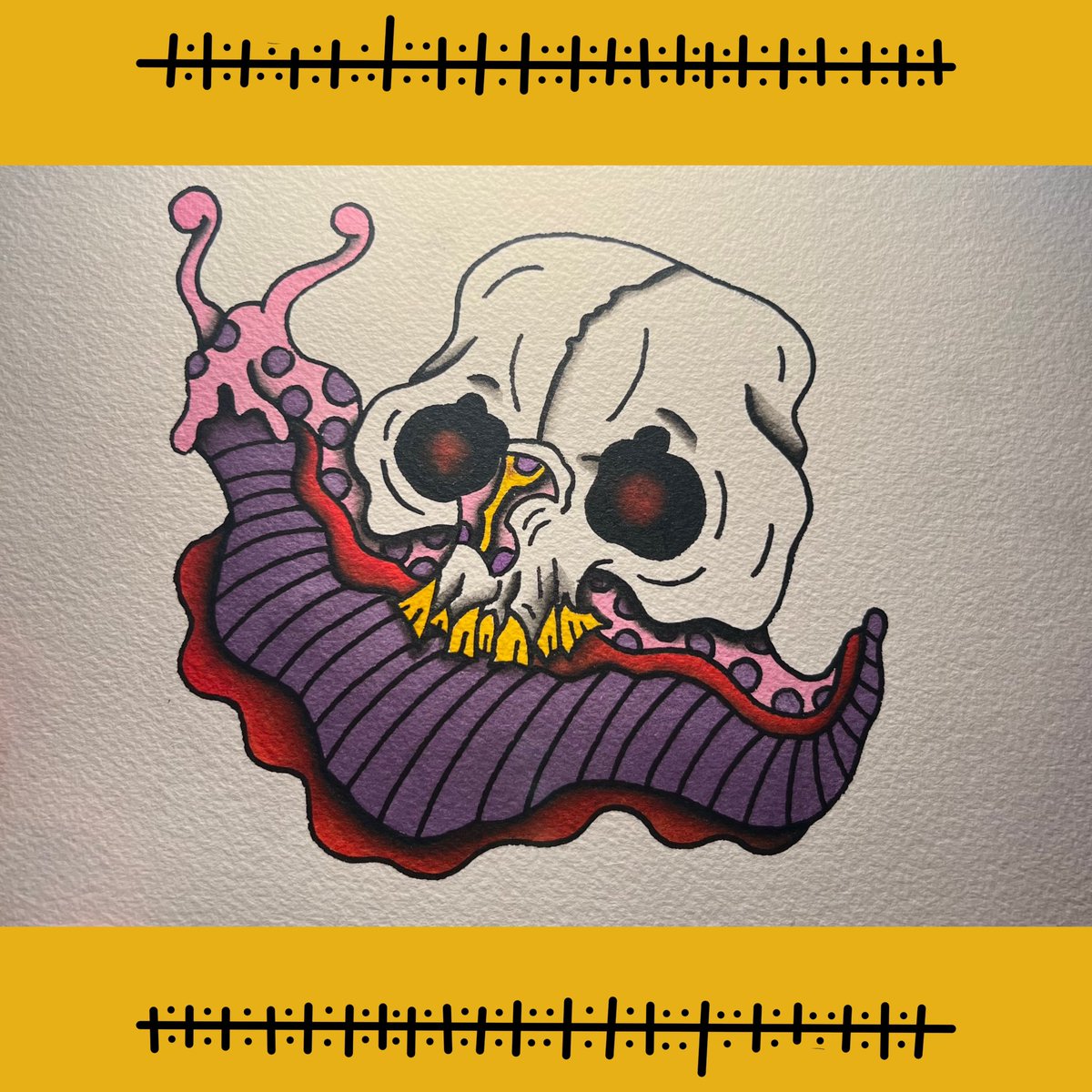 •VOLCANO SNAIL•
.
.
.
.
.
#bleakteeth #flashtattoo #snail #skull #tattooapprentice #skullshell #watercolor #procreate #volcano #drawforever #painting #ipadpro